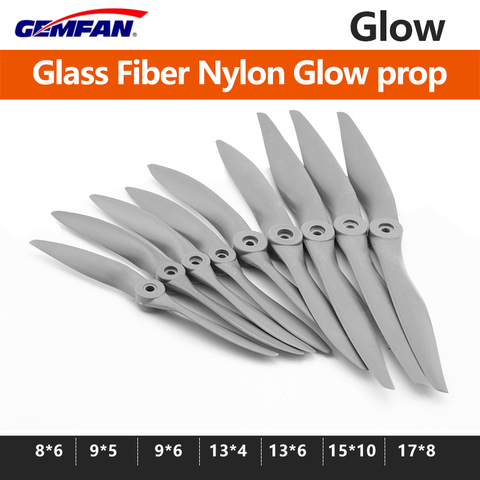 GEMFAN-hélice lumineuse, Fiber de verre, Nylon, 8X6/9X5/9X6/13X4/15X10/17X8 pour bricolage de modèles RC/moteurs au niveau des pièces de rechange, 1 pièce ► Photo 1/5