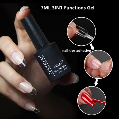 Colle à ongles en acrylique pour faux ongles, Art français, pour faux ongles, Gel à Extension rapide, 7ml ► Photo 1/6