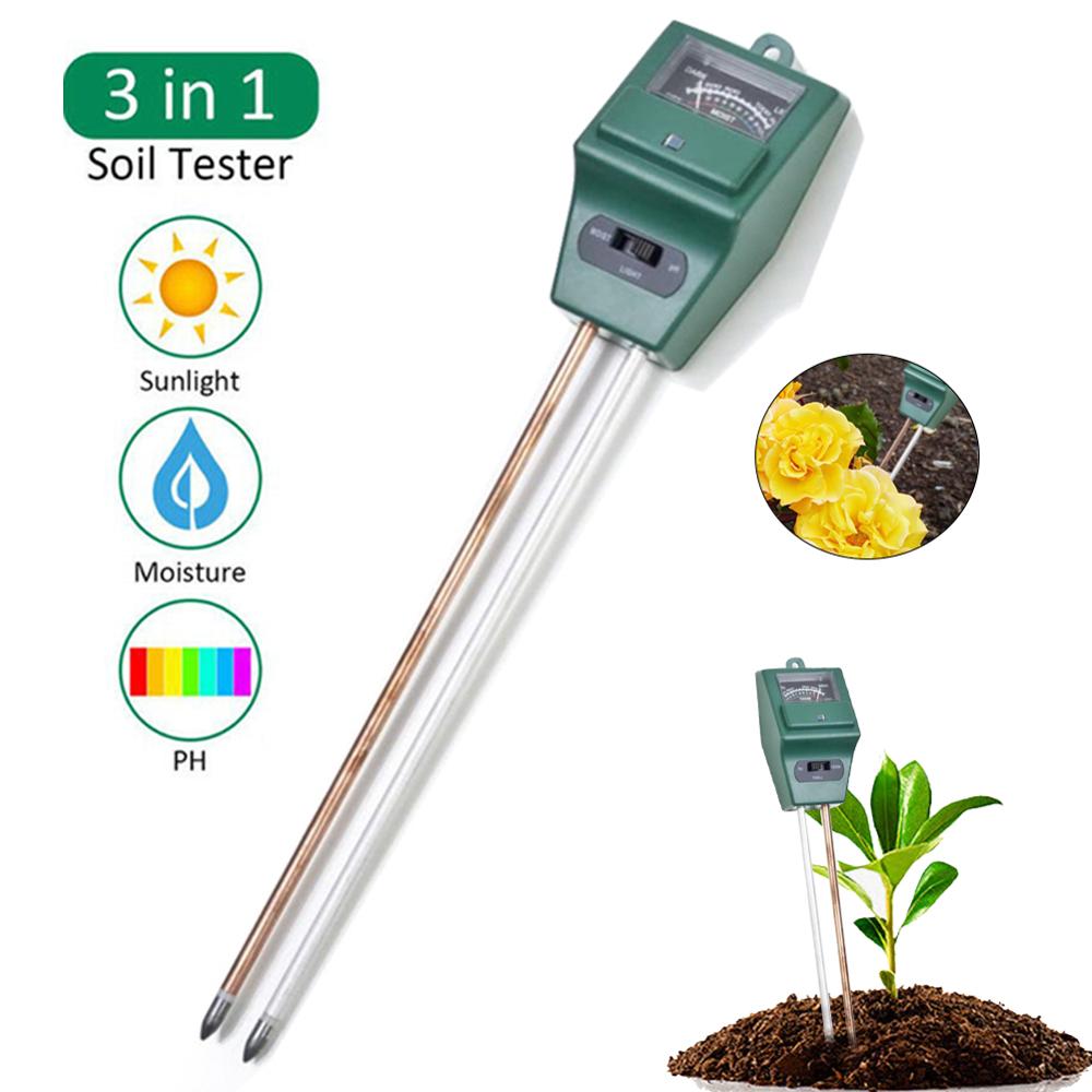 Testeur de PH du sol 4 en 1, testeur d'humidité et d'humidité du sol, pour  les plantes et les fleurs - AliExpress