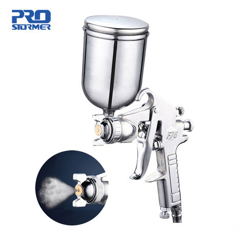 Pistolet 400ML pneumatique aérographe pulvérisateur professionnel alliage peinture atomiseur outil avec trémie pour peindre des voitures par PROSTORMER ► Photo 1/6