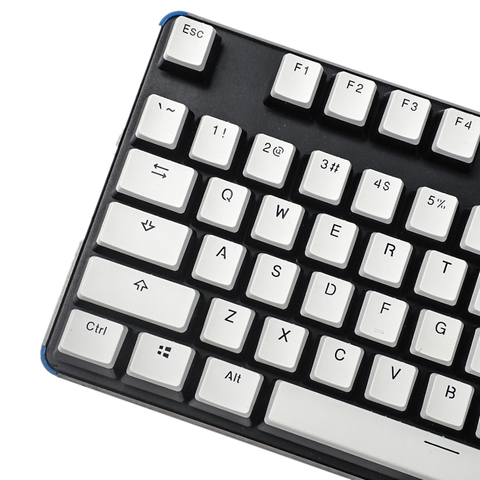 YMDK – clavier mécanique MX, profil OEM 104 108 PBT, café, jaune, blanc, Pudding, ne brille pas ► Photo 1/6