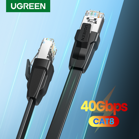 Ugreen Cat8 câble Ethernet RJ 45 câble réseau SFTP Lan Cat 7 RJ45 cordon de raccordement pour PlayStation PS 4 routeur chargeur ordinateur portable Ethernet ► Photo 1/6