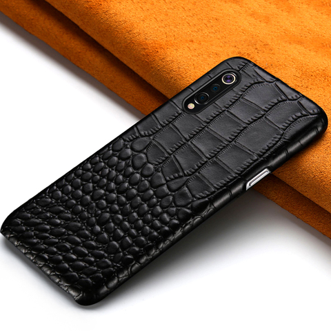 Coque de téléphone portable en cuir véritable, étui pour Xiaomi Redmi Note 8 Pro 7 Note 8T 7 8 5 Mi 8 9 Lite 9T 10 Pro Note 10 A3 A2 ► Photo 1/6