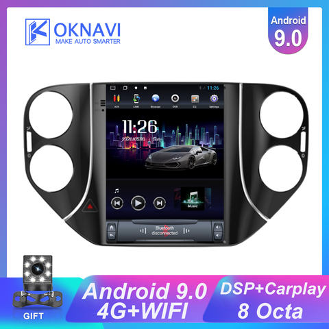 Autoradio pour VW Volkswagen Tiguan Android Tesla multimédia stéréo lecteur Audio 2010-2016 9.7 pouces GPS Navigation Carplay DSP ► Photo 1/6