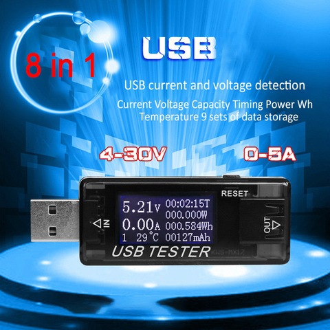 Testeur de tension de capacité électrique USB 8 en 1, QC2.0 3.0 4-30v ► Photo 1/6