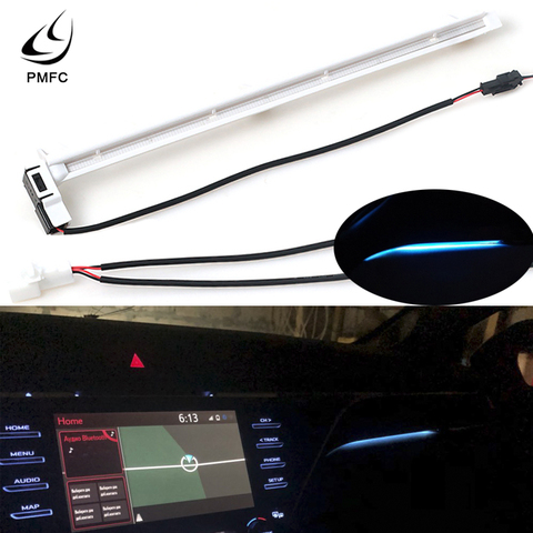 Lumière décorative PMFC LED pour Console centrale de voiture, lumière d'ambiance pour Camry 2022, puces en plastique blanc bleu glacé 12V ► Photo 1/6