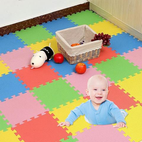 Tapis de sol modulaire en mousse EVA 30x30cm, pour décoration de chambre d'enfant, tapis de jeu antidérapant pour centre de jeu pour enfants ► Photo 1/6