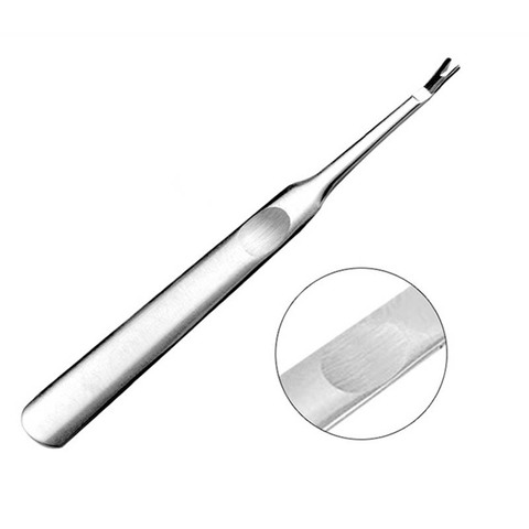 Haute qualité en acier inoxydable cuticule poussoir tondeuse dissolvant pédicure manucure Nail Art outils 11cm ► Photo 1/6