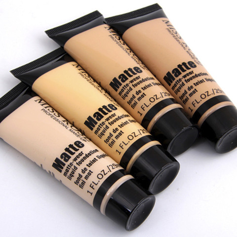 Base professionnelle mat liquide fond de teint maquillage étanche visage correcteur fond de teint cosmétiques réparation visage maquillage ► Photo 1/6