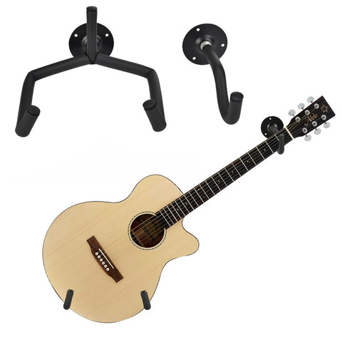 Support mural de guitare, 1 ou 2 pièces, crochet en chêne, pour la plupart des guitares, support Ukelele ► Photo 1/6