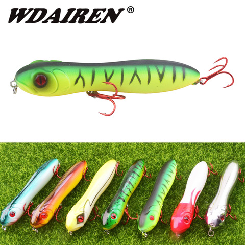 1 pièces Topwater crayon Wobblers leurre de pêche 10cm 16g basse Isca leurres Popper artificiel dur appât magicien serpent Walker Pesca ► Photo 1/6