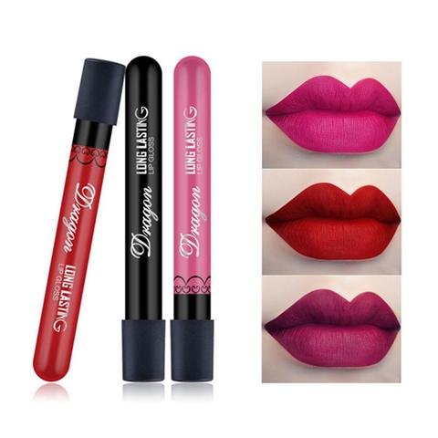 28 couleurs velours maquillage brillant à lèvres longue durée liquide rouge à lèvres mat teinte des lèvres Sexy Lipgloss lèvres cosmétiques ► Photo 1/6