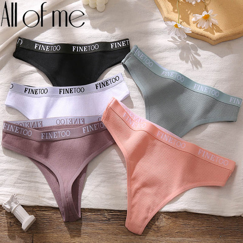 Culotte en coton pour femmes, sous-vêtement Sexy, string, string, slip, marque Finetoo, intimes, t-back, pour filles ► Photo 1/6