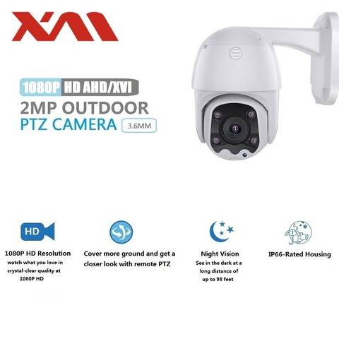 Caméra de Surveillance dôme extérieure AHD PTZ 1080P, dispositif de sécurité dôme infrarouge ► Photo 1/6