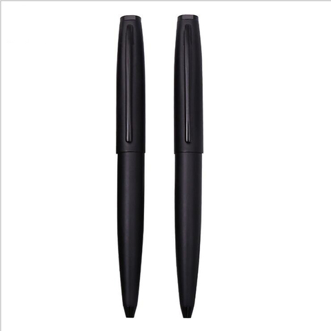 Luxe métal 706 stylo à bille mat noir Spin étudiant papeterie fournitures de bureau ► Photo 1/4