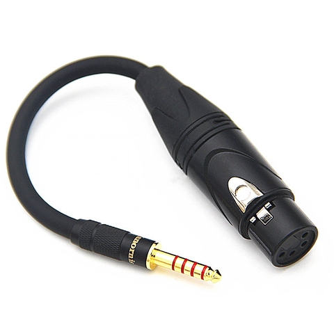 Adaptateur de Balance T1 T5P XLR 4 broches femelle à 2.5mm 3.5mm 6.35mm 4.4mm mâle câble Audio, câble d'extension d'écouteurs HiFi ► Photo 1/6