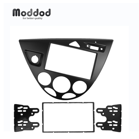 Double 2 Din stéréo panneau pour Ford Focus Fiesta Fascia Radio DVD cadre CD GPS lunette réaménagement tableau de bord Installation Kit d’outils pour habillage ► Photo 1/6