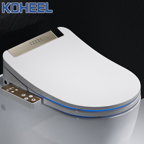 Kotalon-housse de siège de toilette intelligent, bidet électronique, chauffant, doré, lumière led ► Photo 1/1