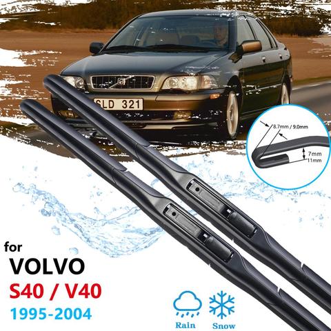 Lame d'essuie-glace de voiture pour Volvo S40 V40 1995 ~ 2004 pare-brise essuie-glaces voiture accessoires 1996 1997 1998 1999 2000 2001 ► Photo 1/6