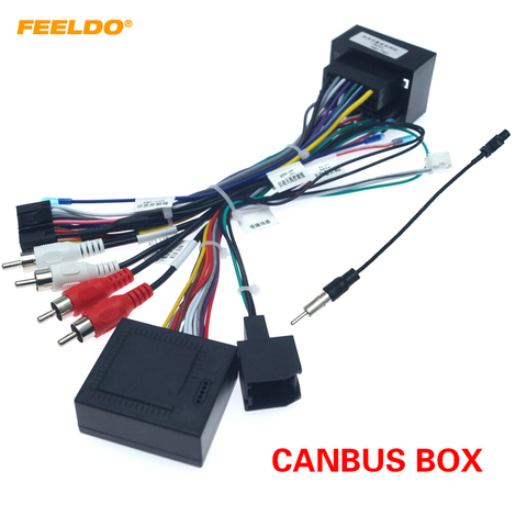 FEELDO Android voiture lecteur multimédia Navi Radio CANBUS boîte faisceau de câbles pour Chevrolet cruze # HQ4785 ► Photo 1/6