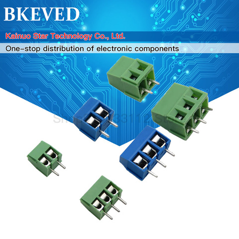 5 pièces KF7.62 2P 3P 4P borne connecteur vis épissage pas noir vert 7.62MM 2PIN 3PIN 4PIN pour Arduino ► Photo 1/2