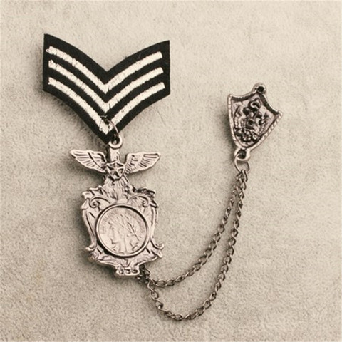 Badge militaire en métal, drapeaux étoiles, reine, couronne, Lion, cerf, cadeaux de noël, Badges de planche à épaule, broche de l'armée, décor de médaille, 2022 ► Photo 1/5