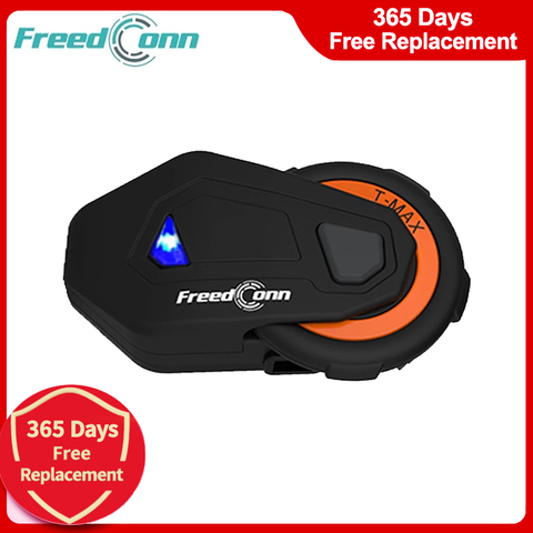 Groupe parlant TMAX-E 1000M 6 coureurs Bluetooth moto interphone casque casque avec fonction Radio FM ► Photo 1/6