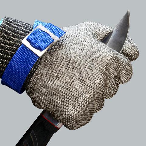 Adult Women Men Gloves Working Cut Proof Stab Resistant Metal Mesh Carpentry Butcher Tailor Operation Glove Anti-cut Level 5 ► Photo 1/6