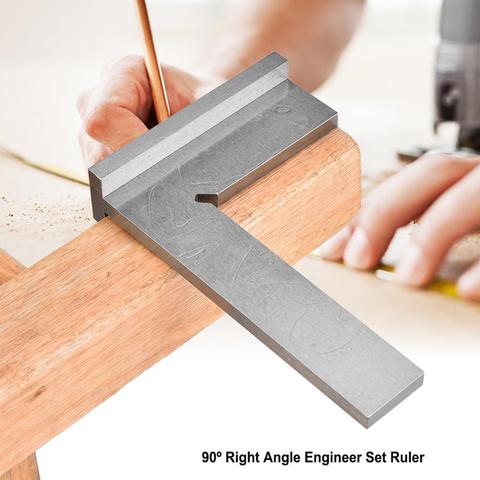 Règle à Angle droit acier inoxydable de haute précision 90 degrés avec la règle de mesure carrée 150x10 0mm/ 200x130mm d'ingénieur de siège ► Photo 1/6