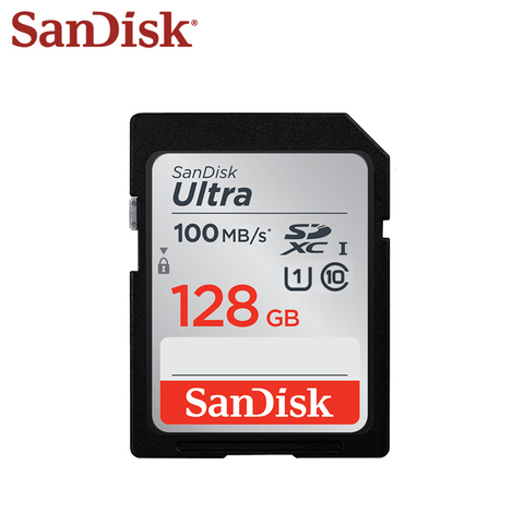 Haute vitesse SanDisk Ultra 80 mo/s carte SD Class10 128GB 64GB 32GB 16GB carte mémoire originale carte Flash pour caméra Full HD ► Photo 1/5