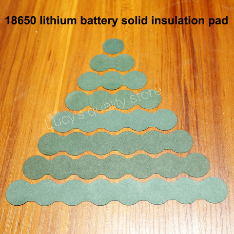 Joint d'isolation pour batterie au Lithium 100, 18650 pièces/lot, isolation haute température, barre de papier, trou traversant, joint positif creux Standard bleu ► Photo 1/6