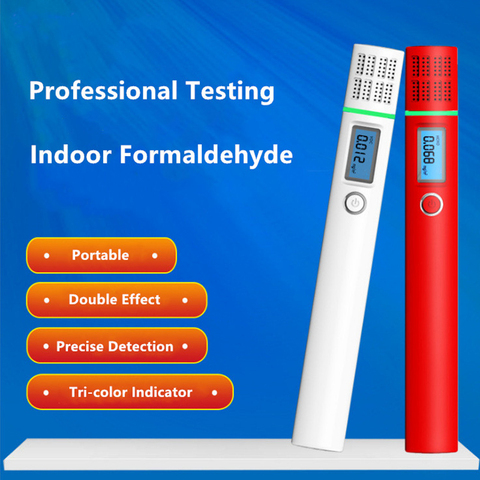 Détecteur de gaz LCD de haute précision, détecteur de formaldéhyde avec voyant lumineux tricolore pour analyseur de gaz domestique HCHO/TVOC ► Photo 1/6