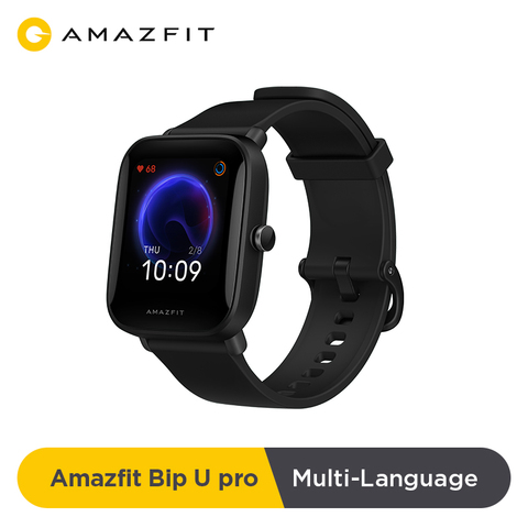 Version mondiale Amazfit Bip U Pro GPS Smartwatch 1.43 pouces 50 montre visages écran couleur 5 ATM 60 + Mode sport suivi de la fréquence cardiaque ► Photo 1/4