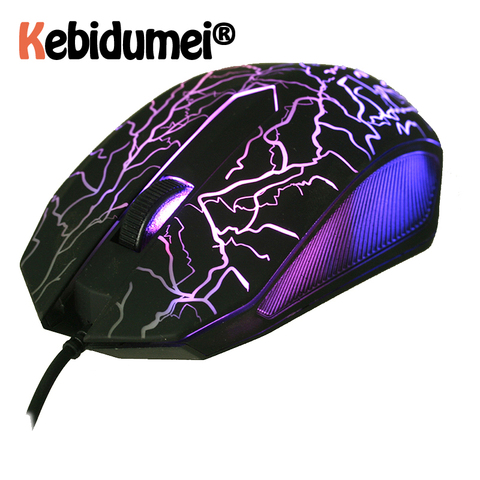 Souris de jeu professionnelle à câble USB, colorée, 2400 DPI, Ultra précise, pour ordinateur Dota 2 LOL Gamer, livraison directe ► Photo 1/6