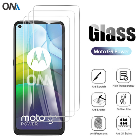 Protecteur d'écran en verre trempé, 3 pièces, Film de protection pour Motorola Moto G9 Plus ► Photo 1/6