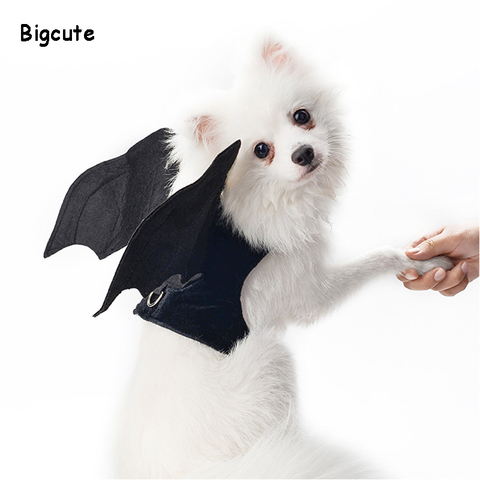 Vêtements ailes d'halloween pour chiens, Costume pour petits chiens, vêtements de noël pour animaux de compagnie, vestes pour Chihuahua, Costumes de transformation ► Photo 1/6