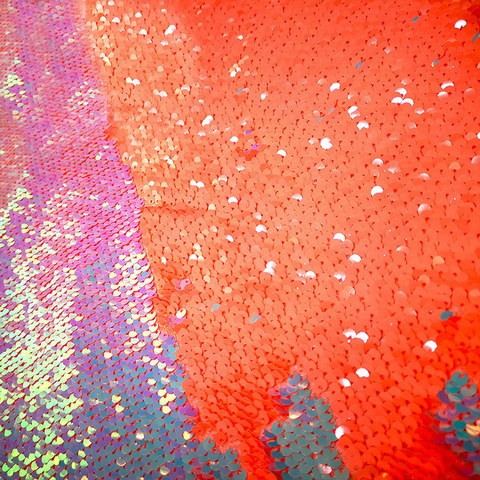 Tissu à paillettes réversible de 20x30cm, brillant de haute qualité, fournitures de couture bricolage ► Photo 1/2