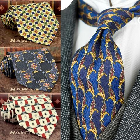 Cravates géométriques pour hommes, impression florale classique pincée, Paisley multicolore, livraison gratuite, uniques faites à la main, 100% soie ► Photo 1/1