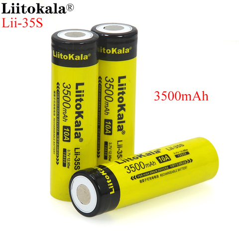 LiitoKala – batterie Li-ion 18650, Lii-35S, 3.7V, 3500mAh, pour appareils à forte consommation d'énergie, nouvelle collection ► Photo 1/6