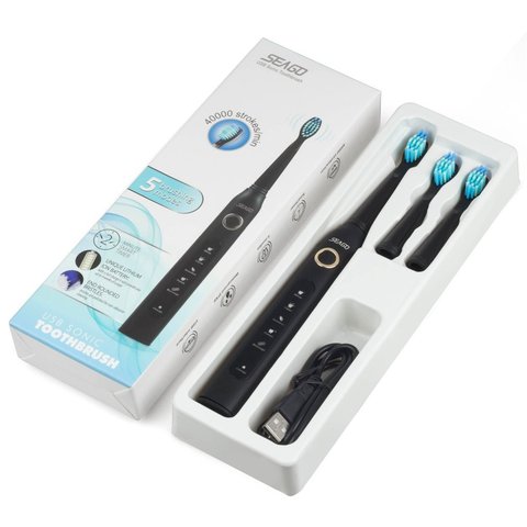 Seago SG-507 brosse à dents électrique minuterie intelligente brosse sonique USB Rechargeable brosse à dents étanche pour adulte ► Photo 1/6