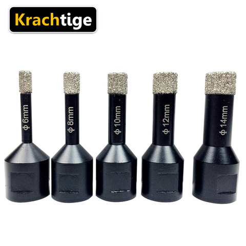 Kratige – foret à diamant pour le béton et le marbre, meuleuse d'angle M14, 6, 8, 10, 12, 14mm, pour le verre, le granit, la porcelaine, le carrelage ► Photo 1/1