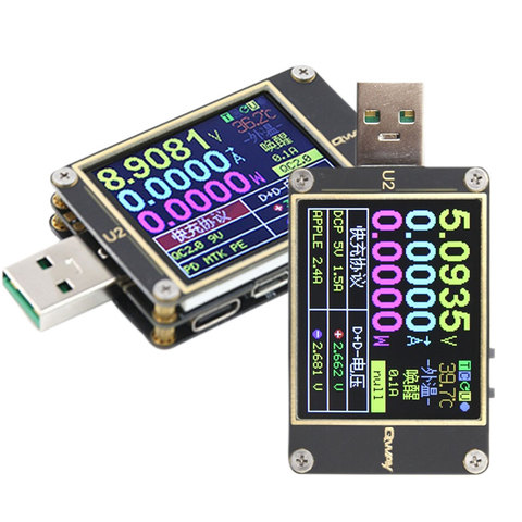 Testeur de tension et de courant Qway-U2p, chargeur rapide usb, détecteur de ligne de données, testeur de puissance ► Photo 1/1