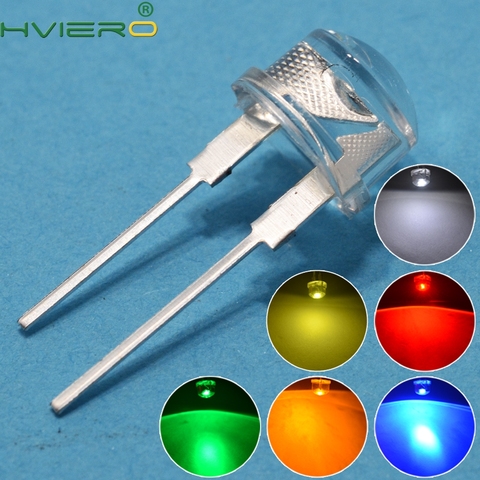 Ampoule LED à Diode électroluminescente, 500 W, perle brillante, 8mm, 0.5 pièces, rouge, vert, blanc, jaune, Orange ► Photo 1/6