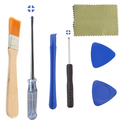 KIT d'outils de réparation pour téléphones portables, KIT d'outils de remplacement d'écran téléphone plastique Spudger tournevis d'ouverture, KIT d'outils de brosse à poussière nouveau ► Photo 1/6