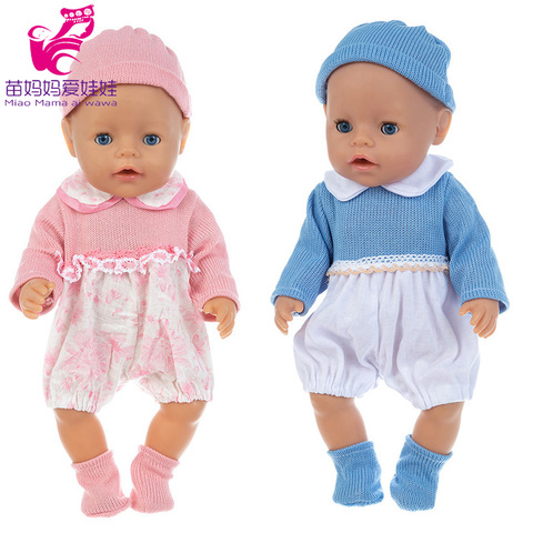 Vêtements de poupée pour bébé, 43cm, chandails tricotés, barboteuse 40cm, vêtements Ropa Y Su Hermanita ► Photo 1/6