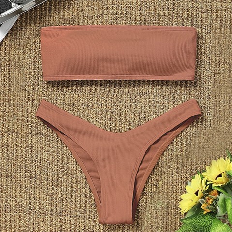 Femmes Bikini taille haute ventre contrôle deux pièces maillot de bain maillots de bain 2022 fille plage maillot de bain femme mode maillots de bain L3 ► Photo 1/6