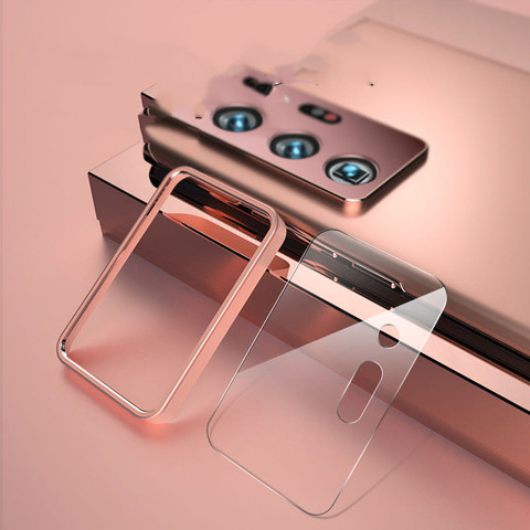 Film de Protection d'objectif d'appareil photo, avec anneau en verre et en métal, pour Samsung Note 20 Ultra S20 plus ► Photo 1/5