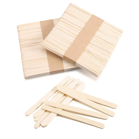 50/100/150 Pcs bâton d'agitation en bois pour résine époxy moule Popsicle bâtons de crème glacée fabrication de bijoux à la main artisanat outils fournitures ► Photo 1/6