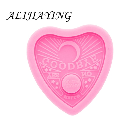 Moules en Silicone époxy pour bricolage, bobine de Badge en résine brillante à l'intérieur, planche Ouija, cœurs, outils de fabrication de bijoux DY0336 ► Photo 1/5