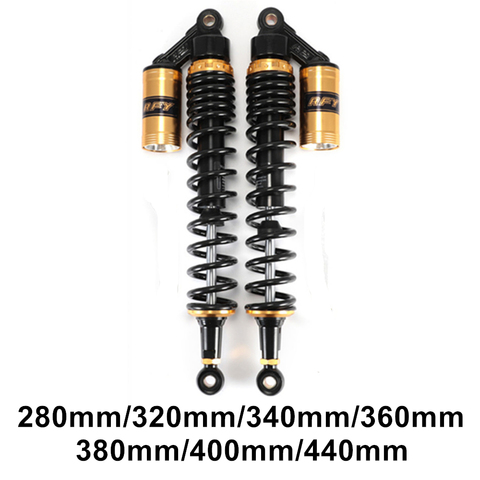 280mm 320mm 340mm 360mm 380mm 400mm 440mm moto Air amortisseur arrière Suspension ATV Quad Scooter saleté vélo moteur D30 ► Photo 1/6